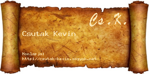 Csutak Kevin névjegykártya